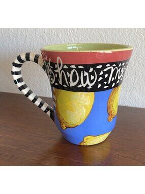 USA Droll Designs Lemon Cup Mug Show Me The Money READ